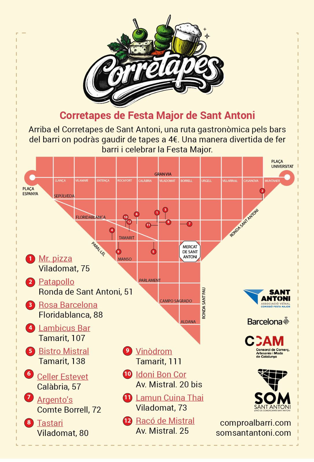 Primera edició de El Corretapes de la Festa Major de Sant Antoni